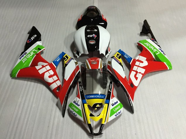2007-2008 Honda CBR600RR Motorcycle Fairings - White Red Green Yellow Glossy Black Givi 6 Canada for Sale