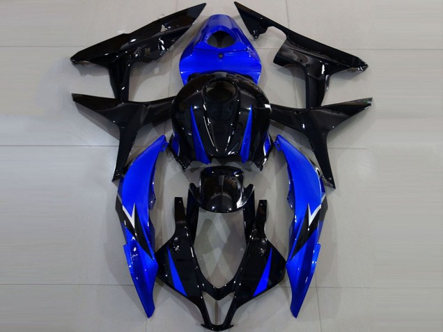 2007-2008 Honda CBR600RR Motorcycle Fairings - Blue Glossy Black Canada for Sale