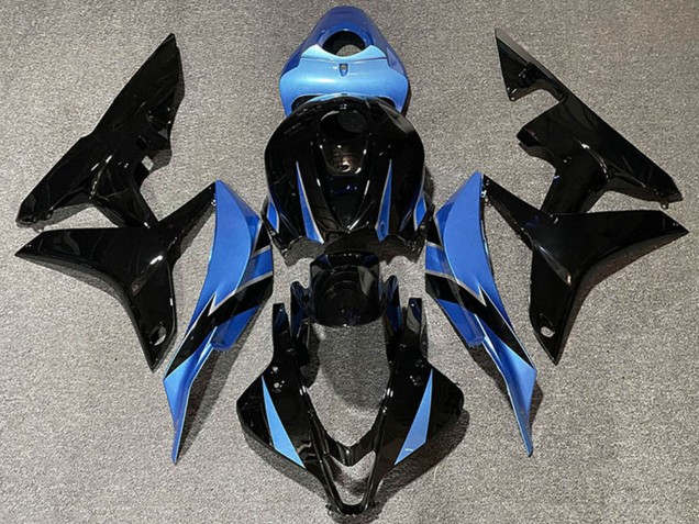 2007-2008 Honda CBR600RR Motorcycle Fairings - Light Blue Glossy Black Canada for Sale
