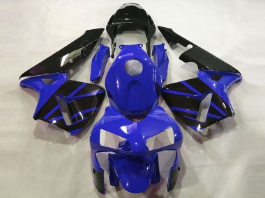 2003-2004 Honda CBR600RR Motorcycle Fairings - Blue Glossy Black OEM Style Canada for Sale
