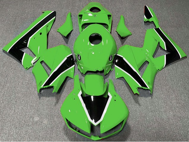2013-2023 Honda CBR600RR Motorcycle Fairings - Green White Glossy Black Canada for Sale