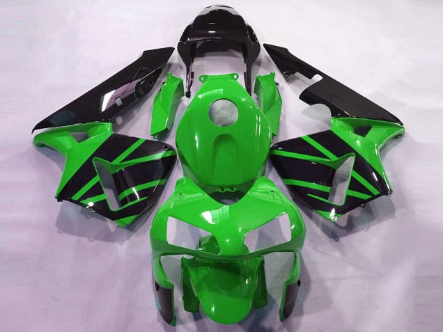 2003-2004 Honda CBR600RR Motorcycle Fairings - Green Glossy Black OEM Style Canada for Sale
