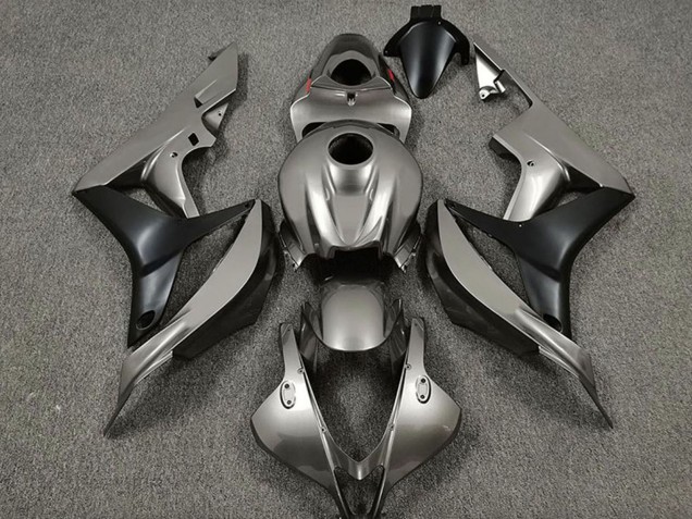 2007-2008 Honda CBR600RR Motorcycle Fairings - Silver Matte Black Canada for Sale