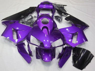 2003-2004 Honda CBR600RR Motorcycle Fairing - Purple Glossy Black Canada for Sale