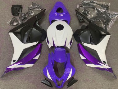 2009-2012 Honda CBR600RR Motorcycle Fairings - White Light Purple Blue Matte Black Canada for Sale