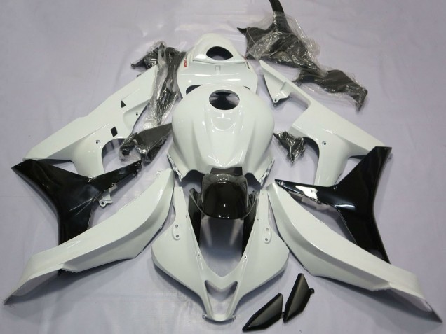 2007-2008 Honda CBR600RR Motorcycle Fairings - White Glossy Black Canada for Sale