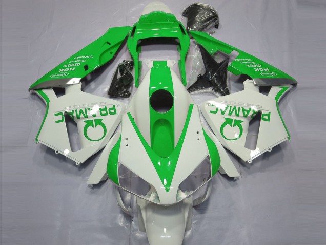 2003-2004 Honda CBR600RR Motorcycle Fairings - White Green Pramac Canada for Sale