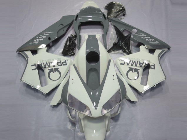 2003-2004 Honda CBR600RR Motorcycle Fairings - White Grey Pramac Canada for Sale