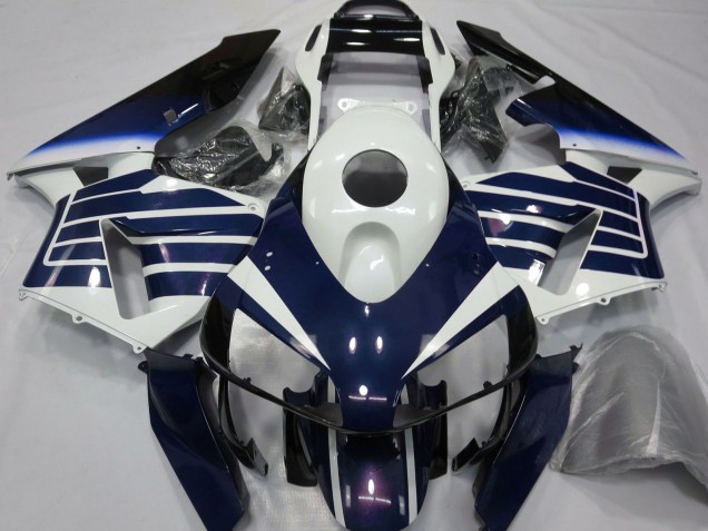 2003-2004 Honda CBR600RR Motorcycle Fairings - White Blue Fade Canada for Sale