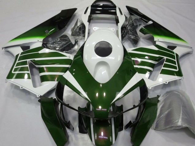 2003-2004 Honda CBR600RR Motorcycle Fairings - White Green Fade Canada for Sale