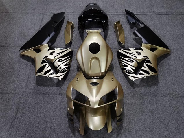 2005-2006 Honda CBR600RR Motorcycle Fairings - Gold Black White Canada for Sale