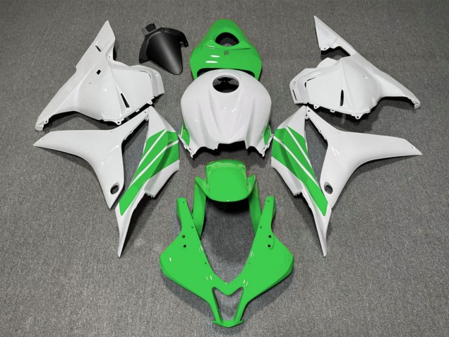 2009-2012 Honda CBR600RR Motorcycle Fairings - White Green Stripe Canada for Sale