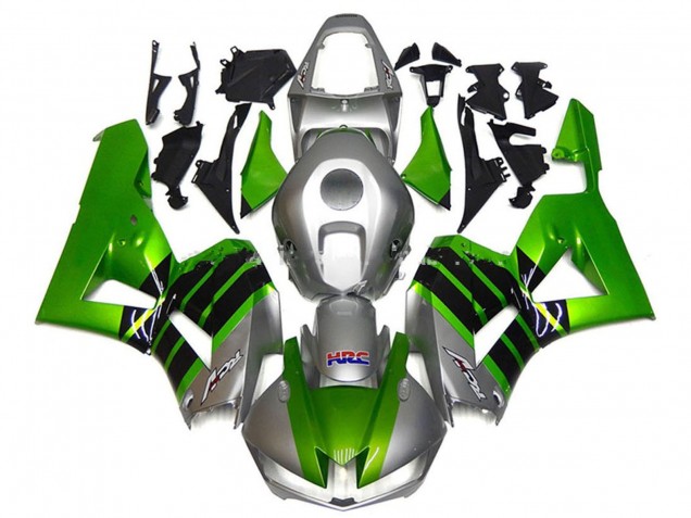 2013-2023 Honda CBR600RR Motorcycle Fairings - Silver Green Glossy Black HRC Canada for Sale