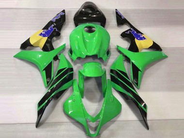 2007-2008 Honda CBR600RR Motorcycle Fairings - Green Yellow Glossy Black Blue Bull Canada for Sale