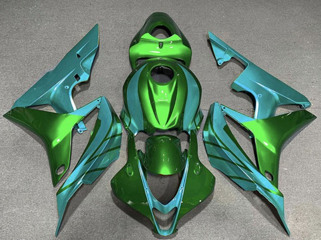 2007-2008 Honda CBR600RR Motorcycle Fairings - Green Teal Blue Canada for Sale