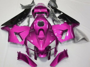 2005-2006 Honda CBR600RR Motorcycle Fairings - Hot Pink Black CBR Style Canada for Sale