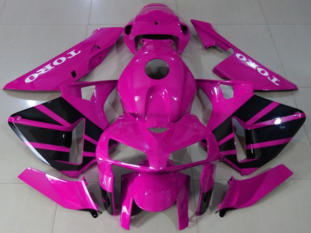 2005-2006 Honda CBR600RR Motorcycle Fairings - Hot Pink Black OEM Style Canada for Sale