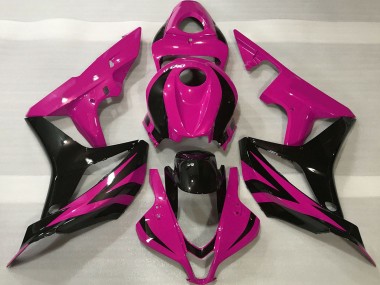 2007-2008 Honda CBR600RR Motorcycle Fairing - Pink Glossy Black OEM Style Canada for Sale
