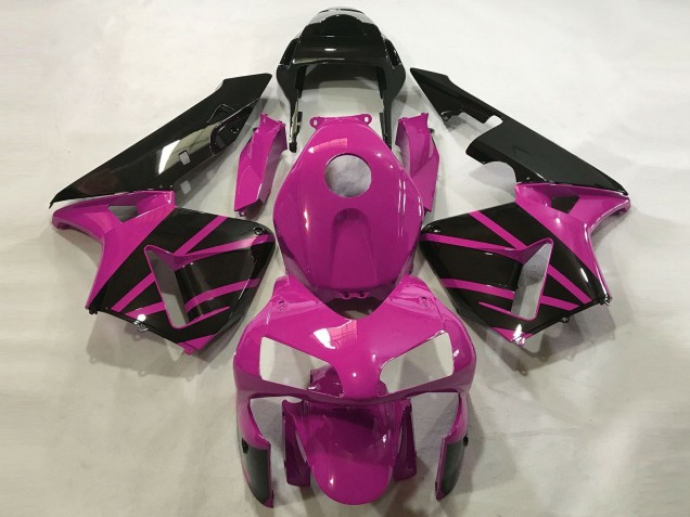 2003-2004 Honda CBR600RR Motorcycle Fairings - Hot Pink Glossy Black OEM Style Canada for Sale