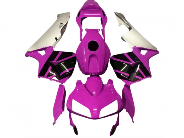 2003-2004 Honda CBR600RR Motorcycle Fairings - Silver Hot Pink Glossy Black Canada for Sale
