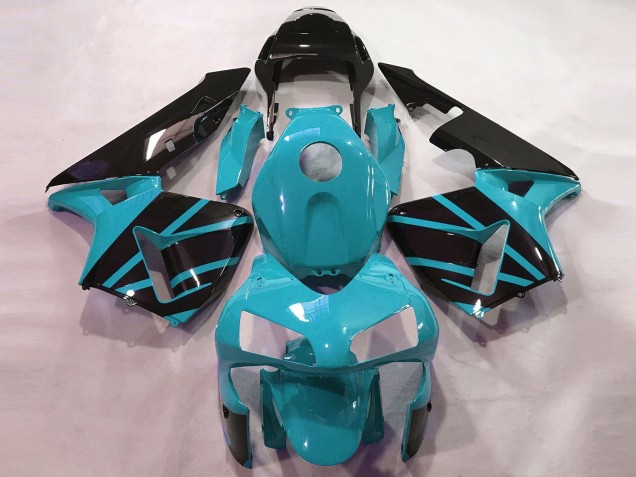 2003-2004 Honda CBR600RR Motorcycle Fairings - Light Blue Glossy Black OEM Style Canada for Sale