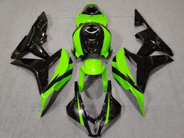 2007-2008 Honda CBR600RR Motorcycle Fairing - Green Glossy Black Canada for Sale