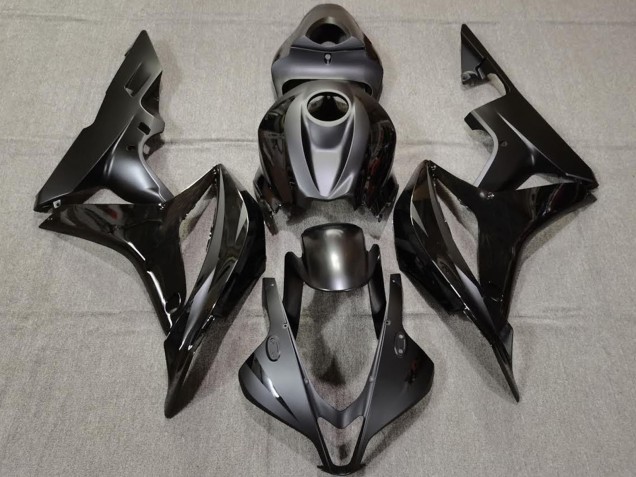 2007-2008 Honda CBR600RR Motorcycle Fairings - Glossy Black Matte Black Canada for Sale