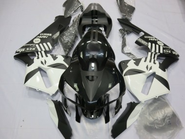 2005-2006 Honda CBR600RR Motorcycle Fairings - White Matte Black Puisher Logo Canada for Sale