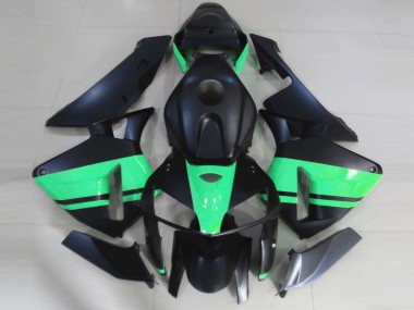 2005-2006 Honda CBR600RR Motorcycle Fairings - Matte Black Special Green Canada for Sale