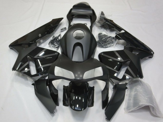 2003-2004 Honda CBR600RR Motorcycle Fairings - Glossy Black Matte Black Canada for Sale