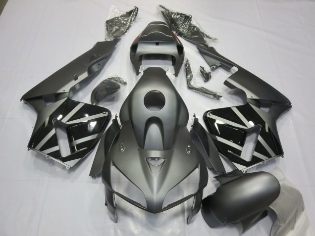2005-2006 Honda CBR600RR Motorcycle Fairings - Matte Grey Black Canada for Sale