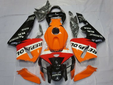 2005-2006 Honda CBR600RR Motorcycle Fairings - Orange Red White Black Repsol OEM Style Canada for Sale