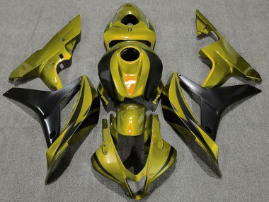 2007-2008 Honda CBR600RR Motorcycle Fairings - Gold Matte Black OEM Style Canada for Sale