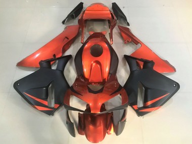 2003-2004 Honda CBR600RR Motorcycle Fairings - Orange Matte Black Canada for Sale
