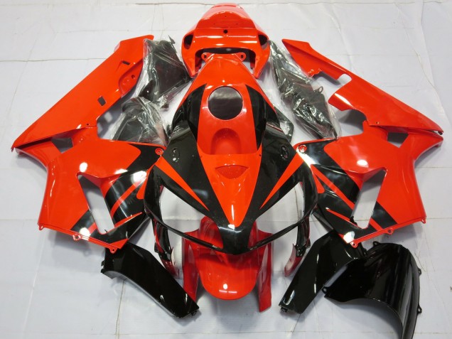 2005-2006 Honda CBR600RR Motorcycle Fairings - Red Black Stripe Canada for Sale