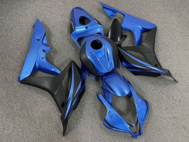 2007-2008 Honda CBR600RR Motorcycle Fairings - Blue Matte Black OEM Style Canada for Sale