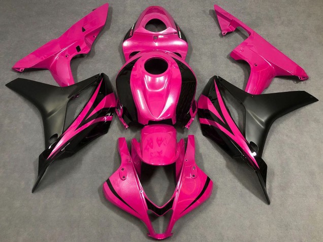 2007-2008 Honda CBR600RR Motorcycle Fairings - Pink Matte Black OEM Style Canada for Sale