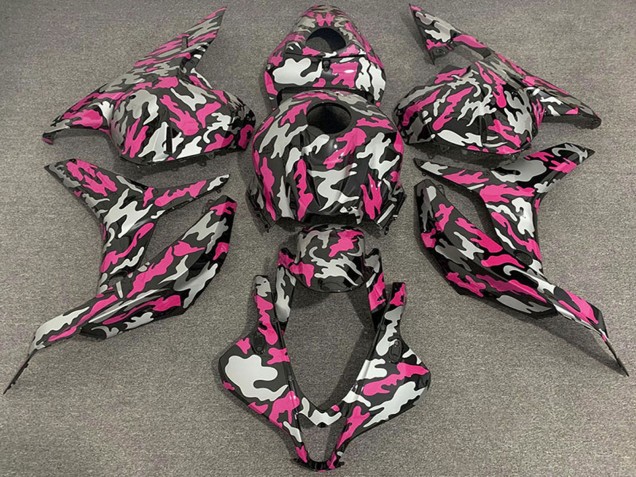 2009-2012 Honda CBR600RR Motorcycle Fairings - Pink Silver Camouflage Canada for Sale