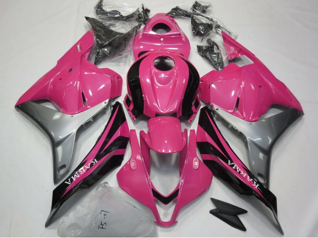 2009-2012 Honda CBR600RR Motorcycle Fairings - Silver Pink Glossy Black OEM Style Canada for Sale