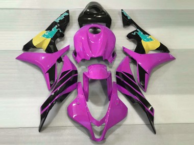 2007-2008 Honda CBR600RR Motorcycle Fairings - Pink Yellow Glossy Black Blue Bull Canada for Sale
