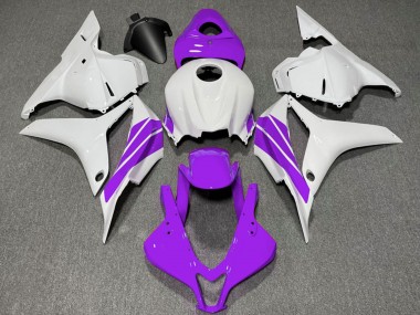 2009-2012 Honda CBR600RR Motorcycle Fairings - White Purple Stripe Canada for Sale