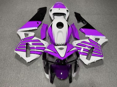 2005-2006 Honda CBR600RR Motorcycle Fairings - Purple and White Wings Canada for Sale