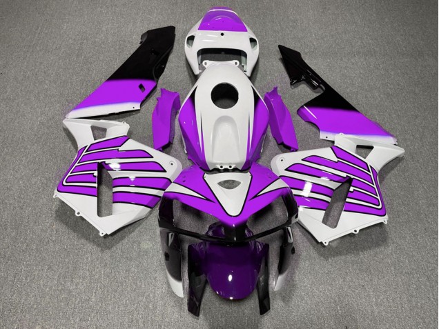 2005-2006 Honda CBR600RR Motorcycle Fairings - Purple and White Wings Canada for Sale