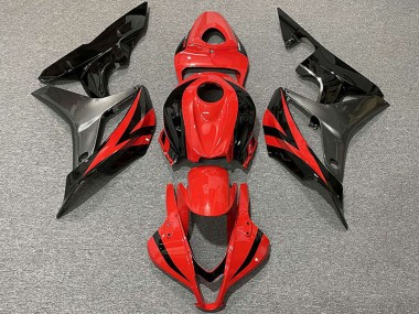 2007-2008 Honda CBR600RR Motorcycle Fairings - Grey Red Glossy Black OEM Style Canada for Sale