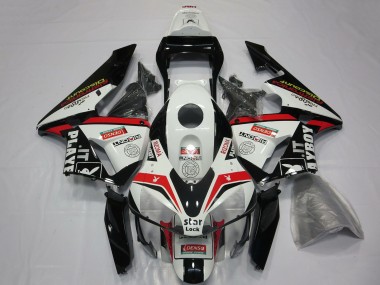 2003-2004 Honda CBR600RR Motorcycle Fairings - White Red Glossy Black Playboy Canada for Sale