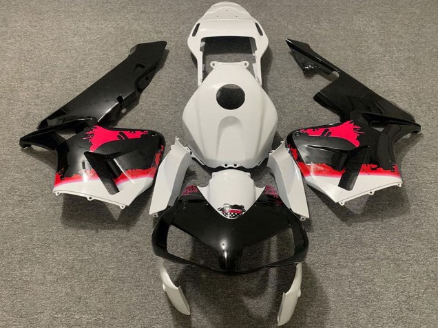 2003-2004 Honda CBR600RR Motorcycle Fairings - Red Glossy Black Splatter Canada for Sale