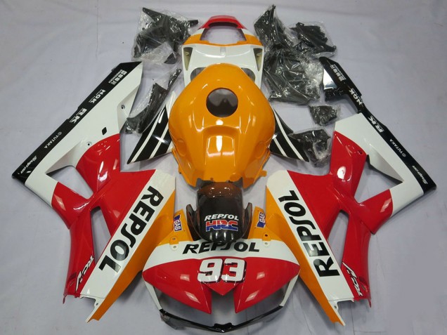 2013-2023 Honda CBR600RR Motorcycle Fairings - Orange White Red Glossy Black Repsol 93 Canada for Sale