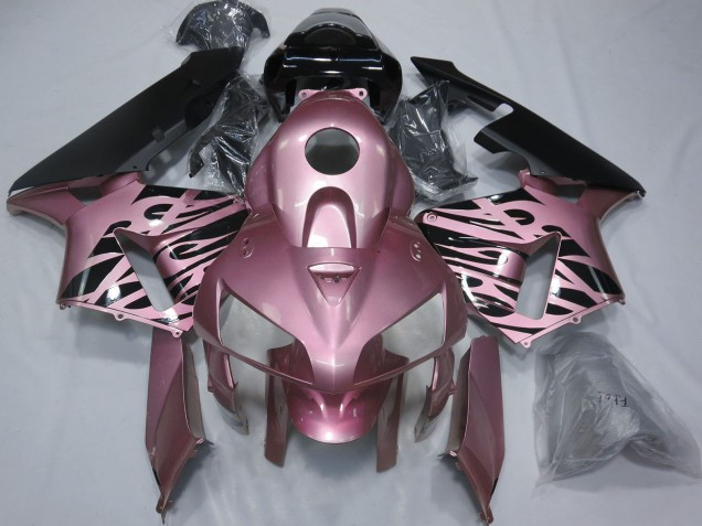 2005-2006 Honda CBR600RR Motorcycle Fairings - Rose Pink Flame Canada for Sale