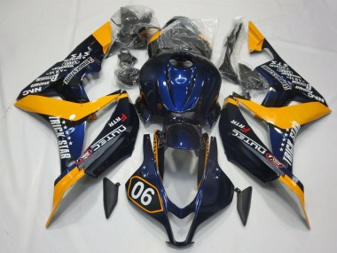 2007-2008 Honda CBR600RR Motorcycle Fairings - Orange Blue Glossy Black Canada for Sale