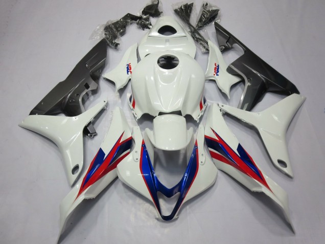 2007-2008 Honda CBR600RR Motorcycle Fairings - White Red Blue HRC Canada for Sale